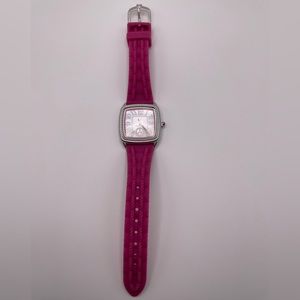 Judith Ripka Silicone band Dual time watch